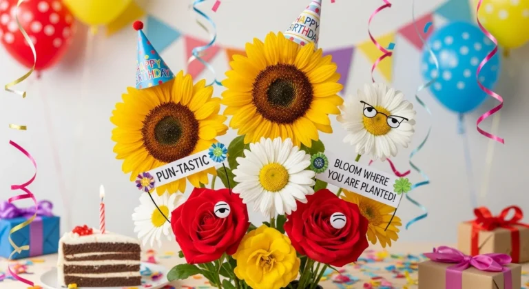 Birthday Flower Puns