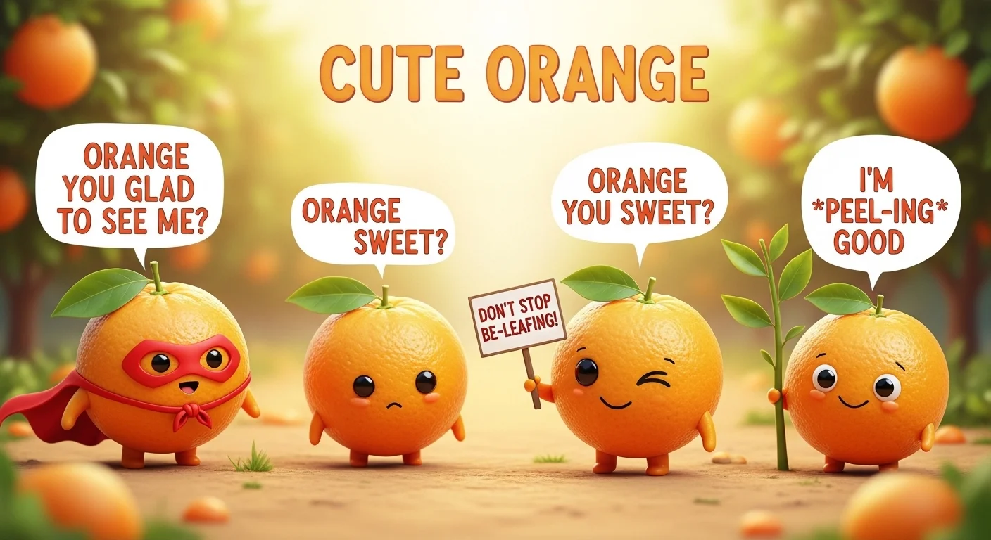 Easy Cute Orange One-Liners
