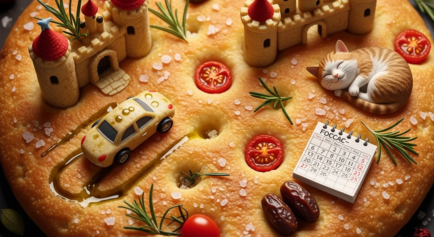 Easy Focaccia One-Liners