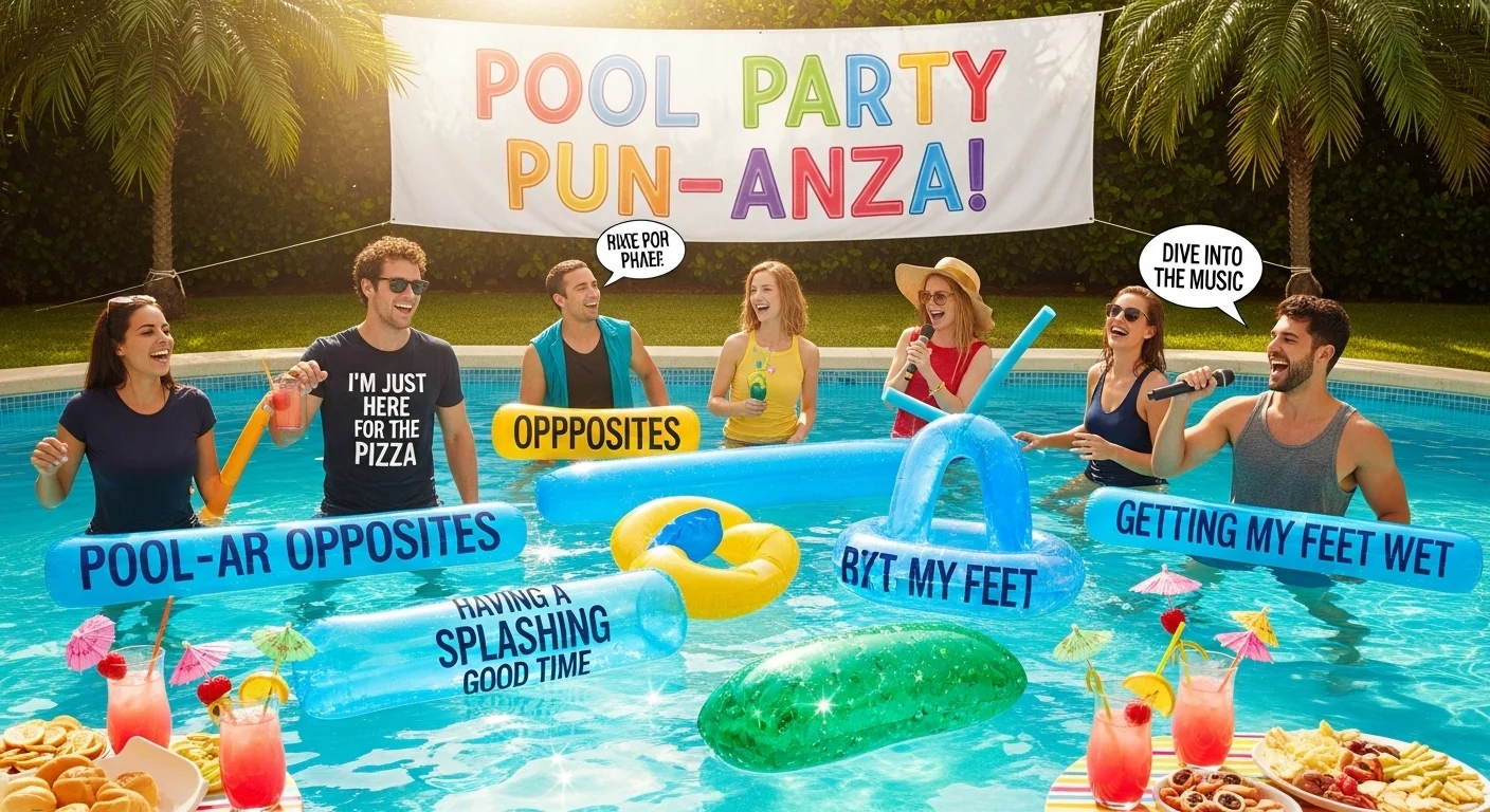 Easy Pool Party One-Liners
