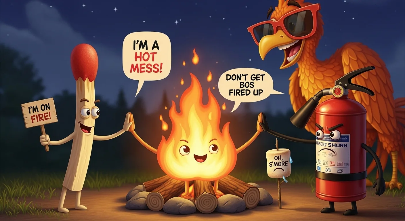 🔥 254+ Powerful Funny Fire Puns & Jokes to Spark Your Day In 2026 - Pun ...
