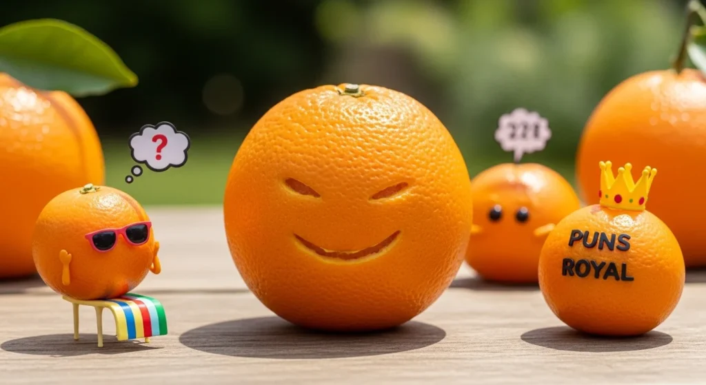 Orange Puns Captions