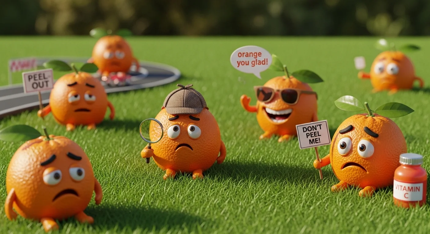 Orange Puns Captions One-Liners