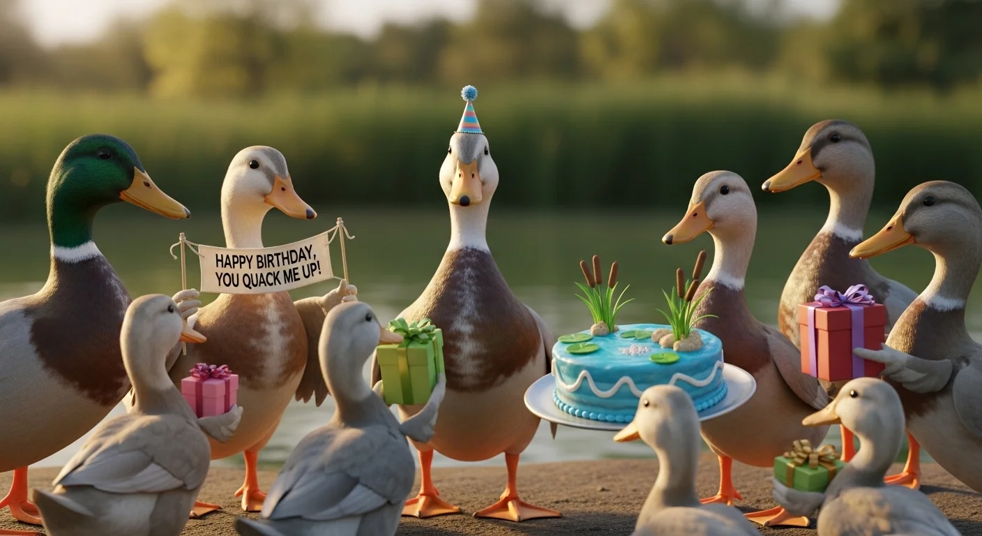 Silly Birthday Duck One-Liners