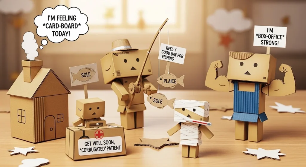 Cardboard Puns