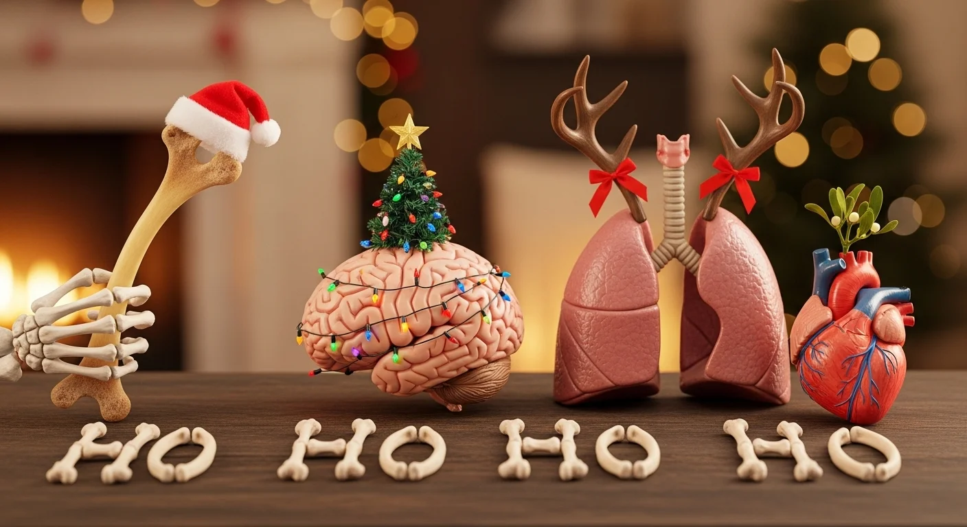 Easy Anatomy Christmas One-Liners
