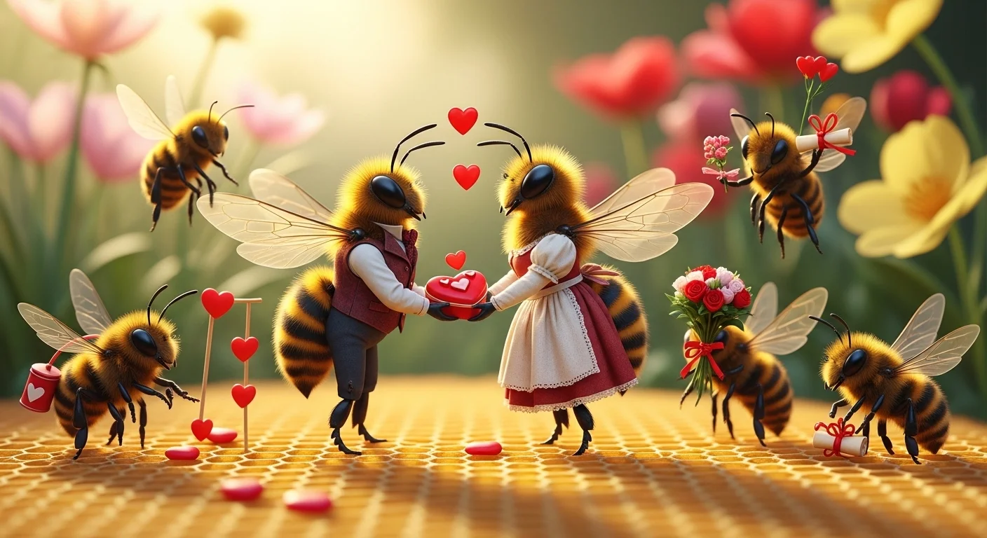Easy Bee Valentine One-Liners