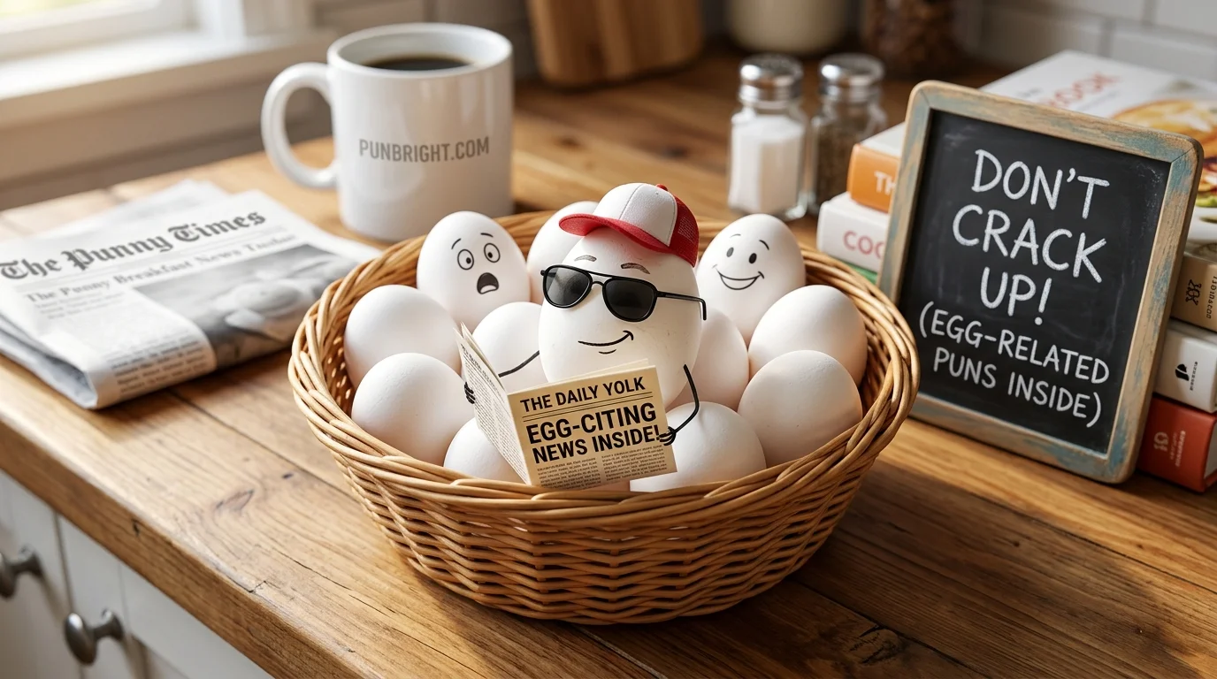 Clever Egg Related Puns